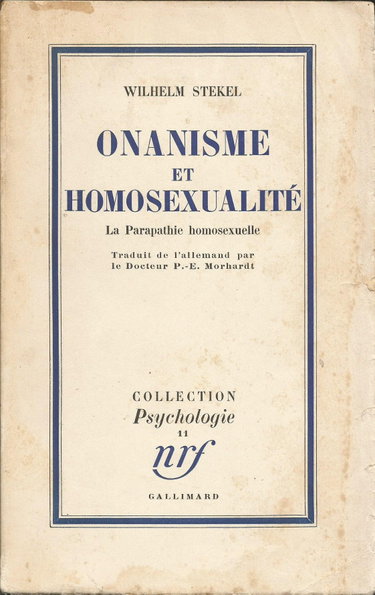 Couverture de Onanisme et homosexualité - La Parapathie homosexuelle