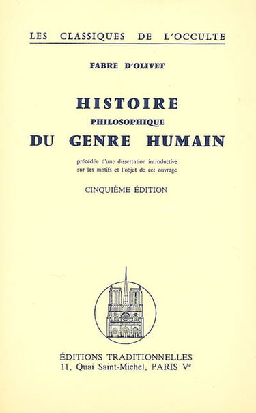 Histoire philosophique du genre humain