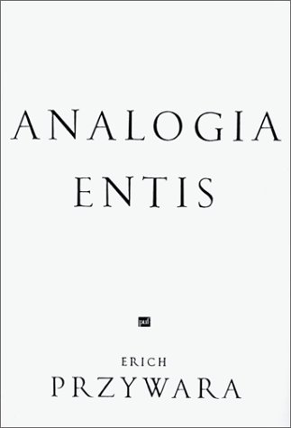 Couverture de Analogia entis