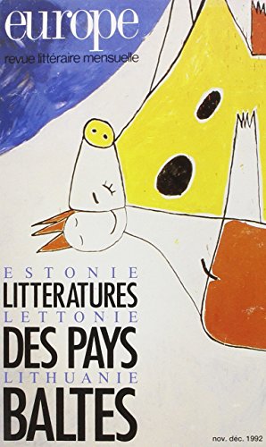Couverture de Europe, n° 763-764. Littératures des Pays baltes par Collectif