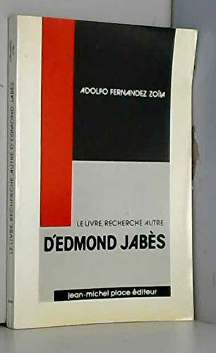 Le Livre : Recherche autre d'Edmond Jabès