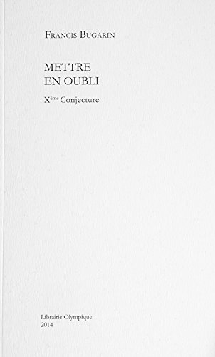 Couverture de Mettre en oubli