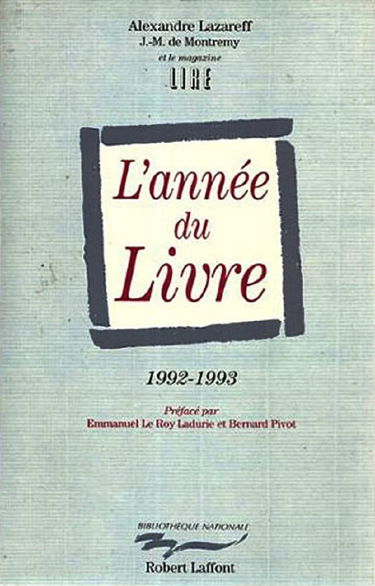 L'Année du livre 1992-1993