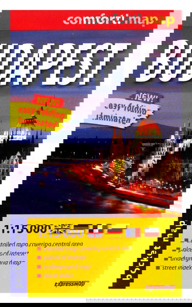 Budapest 1/15.000 (Ang) (Carte Format De Poche Lam