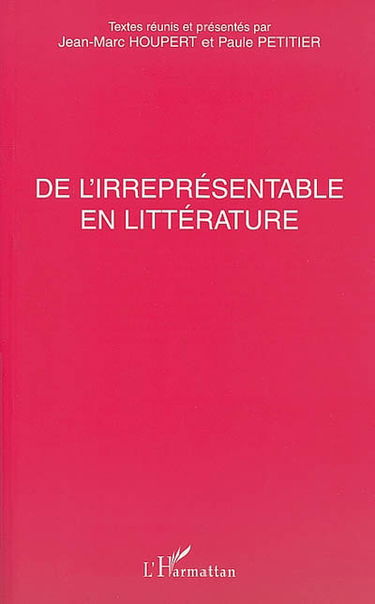 De l'irreprésentabilité en littérature