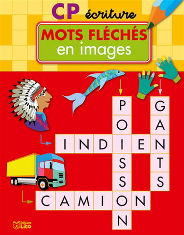 Mots fléchés en images : CP écriture : rouge