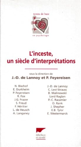 L'inceste, un siècle d'interprétations
