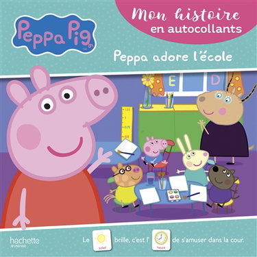 Couverture de Peppa adore l'école par Neville Astley