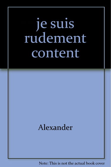 Je suis rudement content de te voir, Anthracite