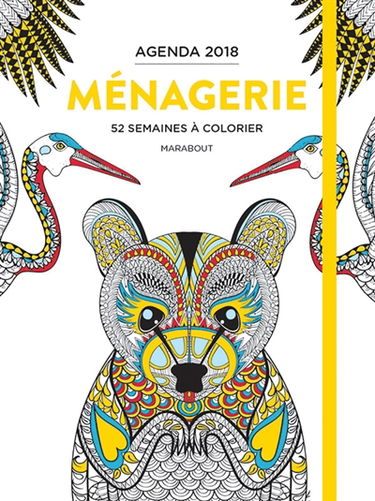Ménagerie : coloriages : agenda 2018
