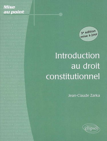 Introduction au droit constitutionnel