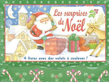 Les surprises de Noël : 4 livres avec des volets à soulever !