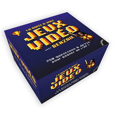 Couverture de La boîte à quiz jeux vidéo : avec Benzaie : 750 questions & défis pour gagner de l'XP !