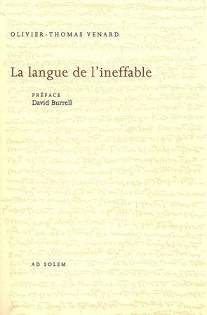 La langue de l'ineffable : Thomas d'Aquin poète théologien