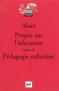 Propos sur l'éducation. Pédagogie enfantine