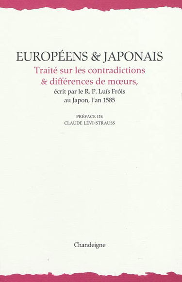 Européens & Japonais : traité sur les contradictions & différences de moeurs