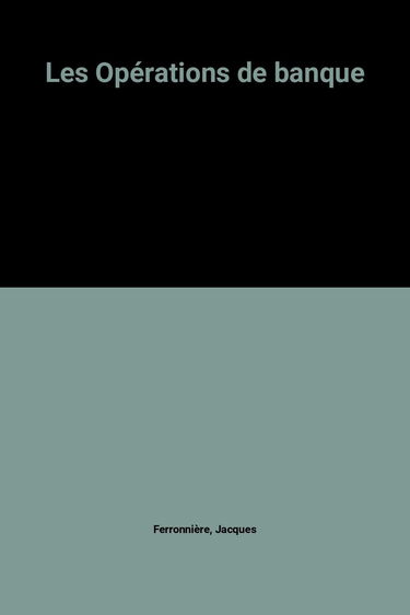 Les Opérations de banque