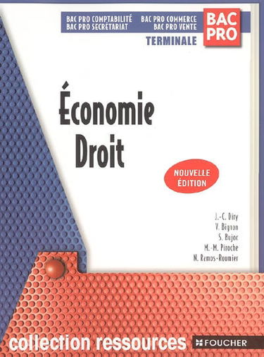 Droit-économie bac pro Comptabilité, bac pro Secrétariat, bac pro Commerce, bac pro Vente, terminale
