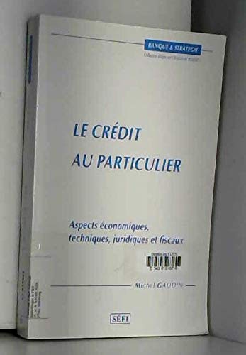 Le crédit au particulier