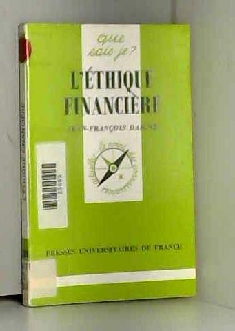 L'Ethique financière
