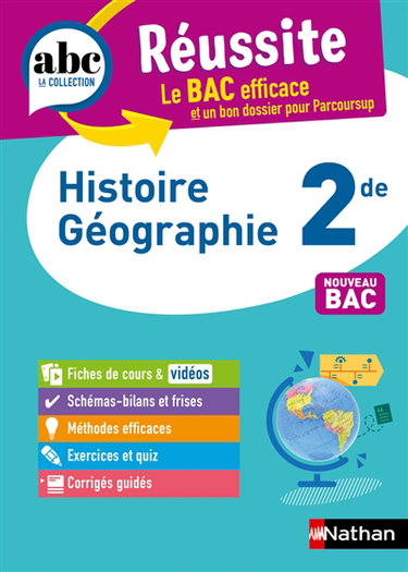 Couverture de Histoire géographie 2de : nouveau bac
