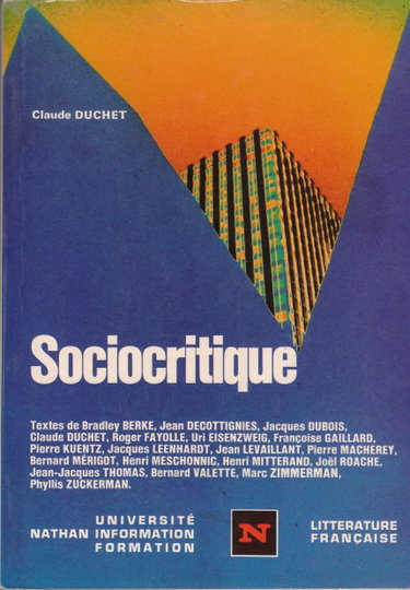 Couverture de Sociocritique (Nathan université, information, formation)