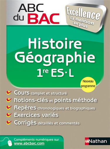 Histoire géographie 1re ES, L : programme 2013
