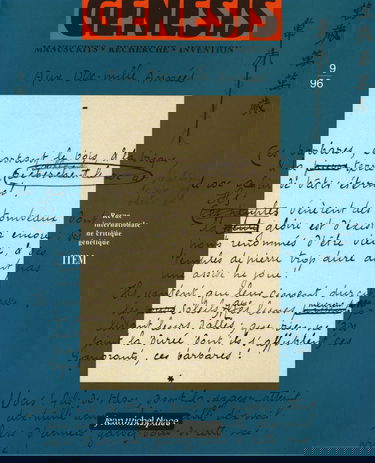 Revue genesis, numéro 9