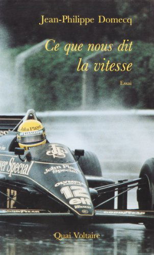 Ce que nous dit la vitesse: Essai