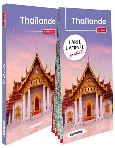 Thaïlande : 3 en 1 : guide, atlas, carte laminée