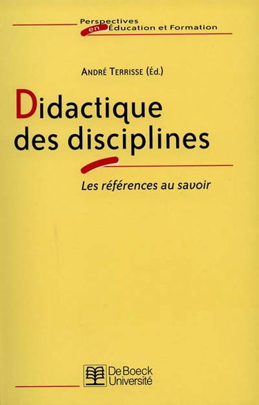Didactiques des disciplines : les références au savoir