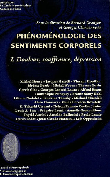 Phénoménologie des sentiments corporels. Vol. 1. Douleur, souffrance, dépression