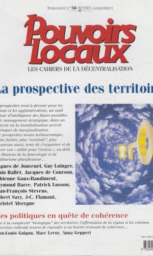 Couverture de La prospective des territoires