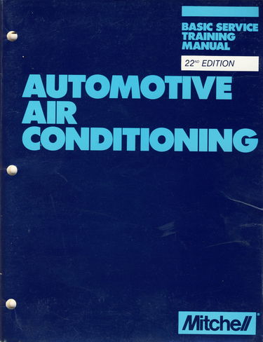 Automotive Air Conditioning Basic Service Training Manual/Actm 1989