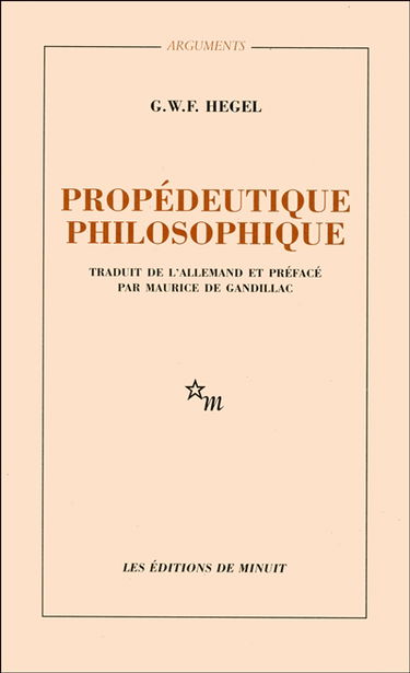 Propédeutique philosophique