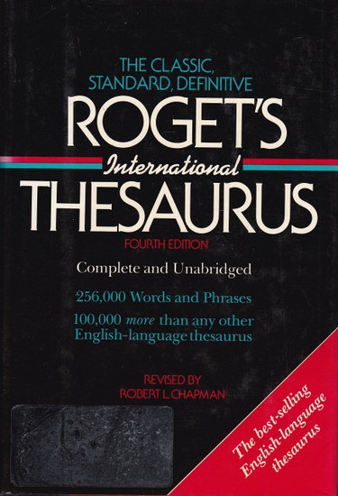 Couverture de Roget's International Thesaurus