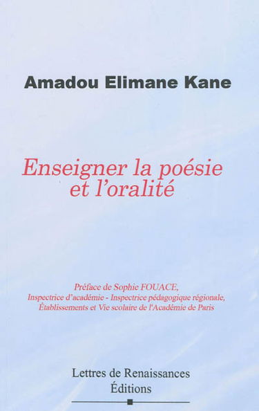 Enseigner la poésie et l'oralité