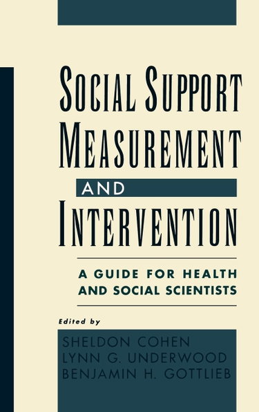 Couverture de Social Support Measurement and Intervention: A Guide for Health and Social Scientists