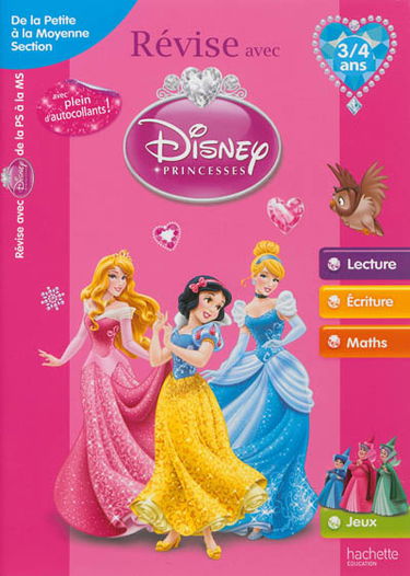 Révise avec Disney Princesses : de la petite à la moyenne section, 3-4 ans