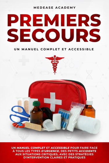 Couverture de Premiers Secours: Un Manuel Complet et Accessible pour Faire Face à Tous les Types d'Urgence, des Petits Accidents, aux Situations Critiques, avec des Stratégies d'Intervention Claires et Pratiques