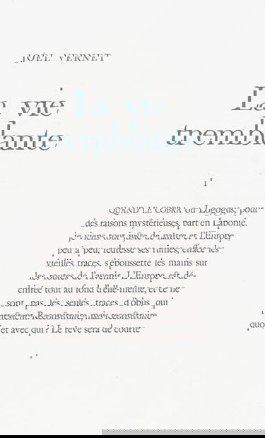 La vie tremblante