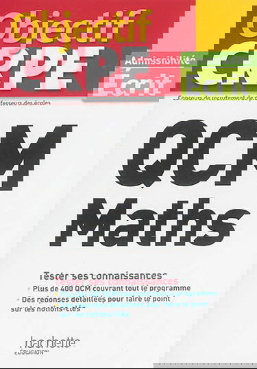QCM maths : tester ses connaissances : admissibilité écrit