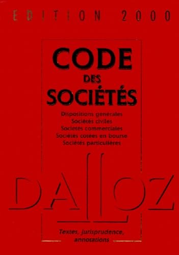 Code des sociétés, édition 2000