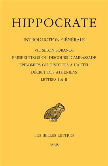 Hippocrate. Vol. 1-1. Introduction générale