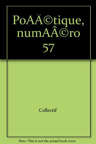 Poétique, numéro 57