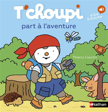 Couverture de T'choupi part à l'aventure