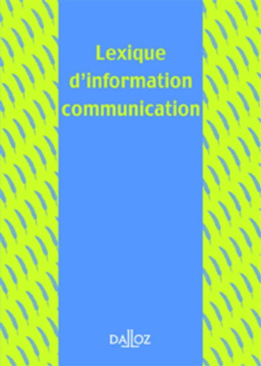 Lexique d'information communication
