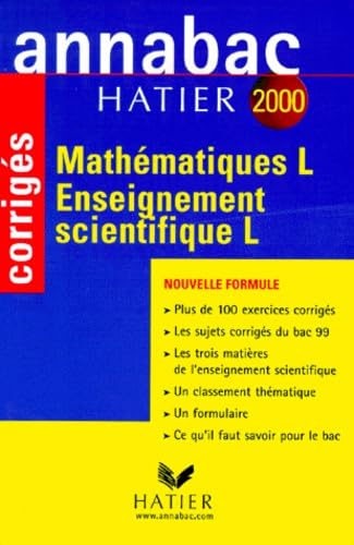 Annabac corrigés 2000 - mathématiques et enseignement scientifique L