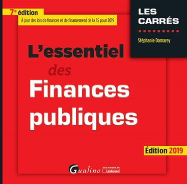 L'essentiel des finances publiques 2019