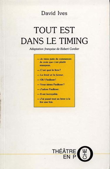 Tout est dans le timing